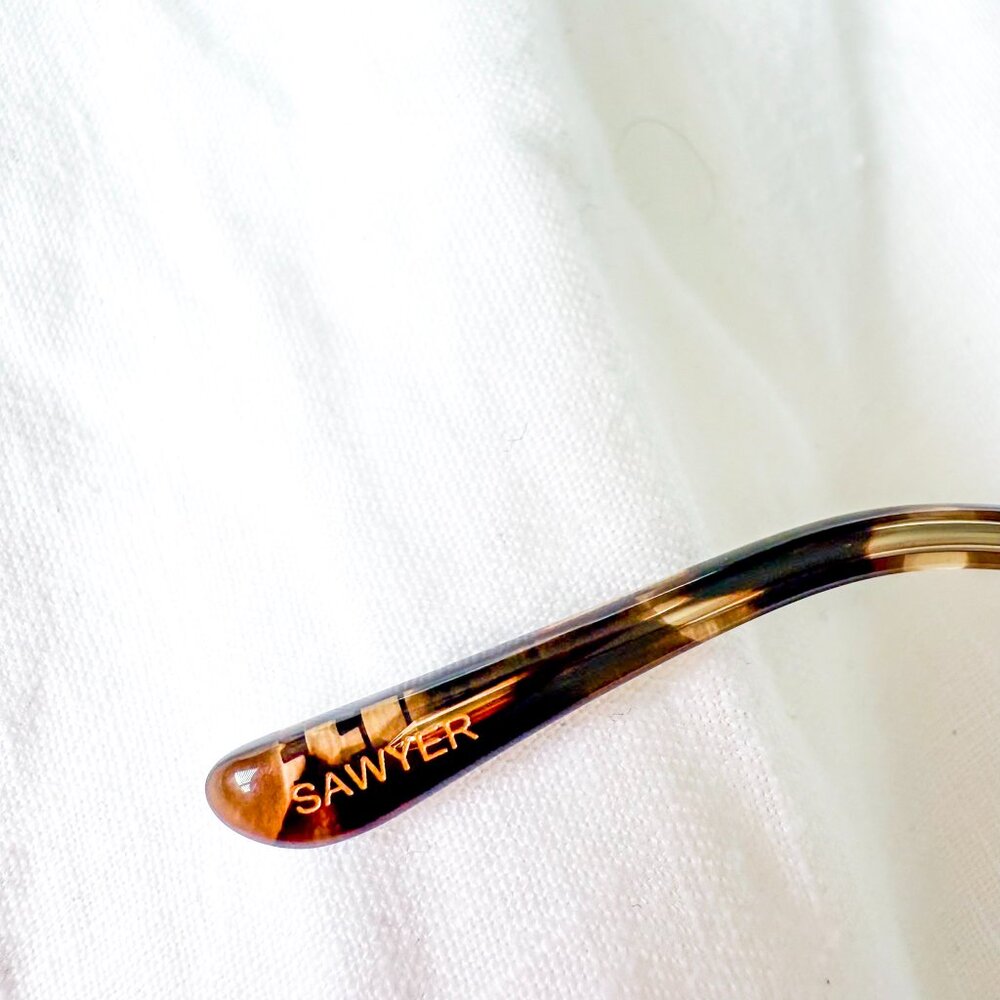 Diff Sawyer Espresso Tortoise Sunglasses Round Le… - image 7